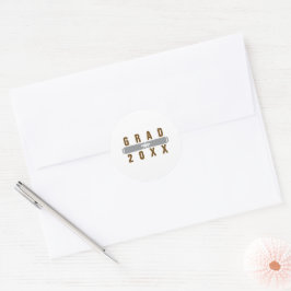 Diploma Afstudeer Envelope Zegel Bruin & Zilver