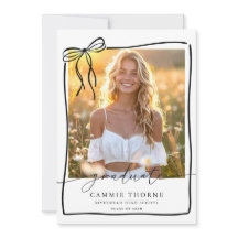 Diploma Afstudeeraankondiging Kaart Foto Grad Part