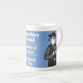 Diploma Afstudeercadeau Afgestudeerde Porselein Kop (Voorkant rechts)