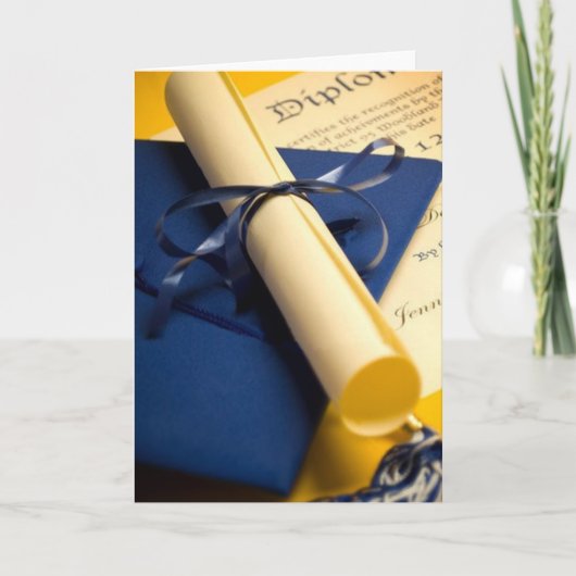 Diploma Afstuderen Kaart (Voorkant)
