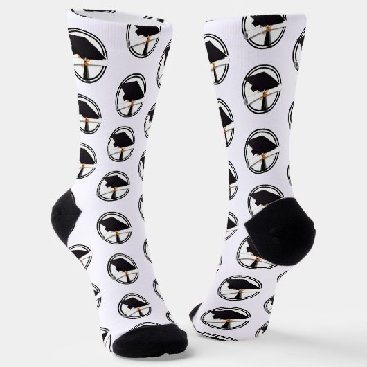 Diploma Afstuderen Mutse Baret Sokken (Gebogen)