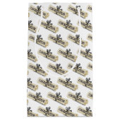 diploma afstuderen op wit klein cadeauzakje (Voorkant)