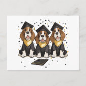 Diploma Basset Hound Honden Briefkaart (Voorkant)