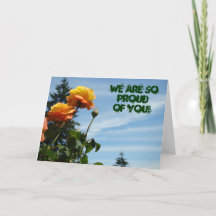 Diploma cadeaukaarten Trots op Jou Rozen Tuin