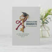 Diploma Card | Gefeliciteerd Afgestudeerde Kaart (Staand voorkant)