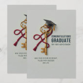 Diploma Card | Gefeliciteerd Afgestudeerde Kaart (Voorkant / Achterkant)