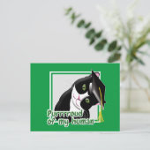 Diploma Cat Briefkaart (Staand voorkant)