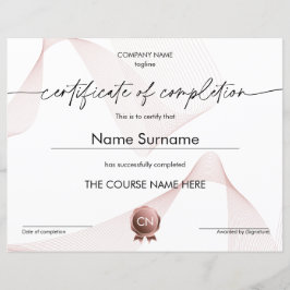 Diploma certificaat van voltooiing