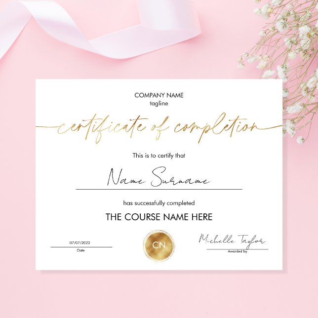 Diploma certificaat van voltooiing (Creator heeft geüpload)