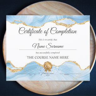 Diploma Certificaat van voltooiing Achievement Blu
