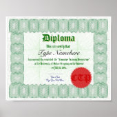 Diploma Certificate Print (Voorkant)
