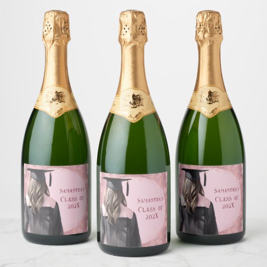 Diploma Champagne Gepersonaliseerde etiketten (Flessen)