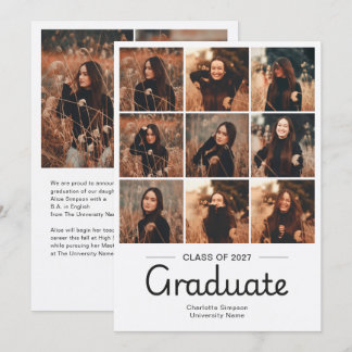 Diploma Cursief Schrift Minimalistisch 11 Foto Wit Kaart
