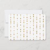 Diploma Dankjewel Bloemig Goud Glitters Confetti Kaart (Achterkant)