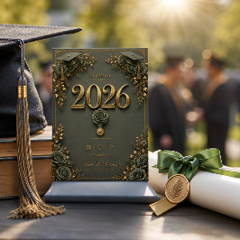 Diploma dankkaart met bloemenkap ontwerp feestdagenkaart