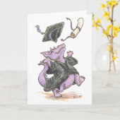 "Diploma Dragon" — Kaarten voor groet en notitie (Gele Bloem)