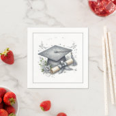 Diploma en afstudeerhoed servet (Insitu)