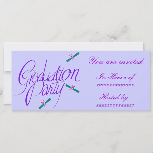 Diploma en bogen - kaart (Voorkant)