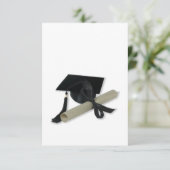 Diploma- en graduatieclap (Mortar Board) Aankondiging (Staand voorkant)