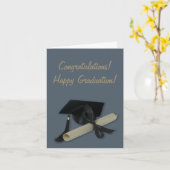 Diploma en het Pet van Afstuderen (de Raad van het Kaart (Gele Bloem)