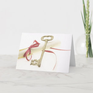 Diploma en Key Afstuderen Kaart