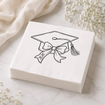 Diploma Feest Servetten, Strik Boog Grad Feest