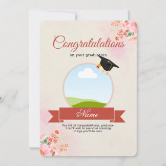 Diploma felicitatiekaart kaart
