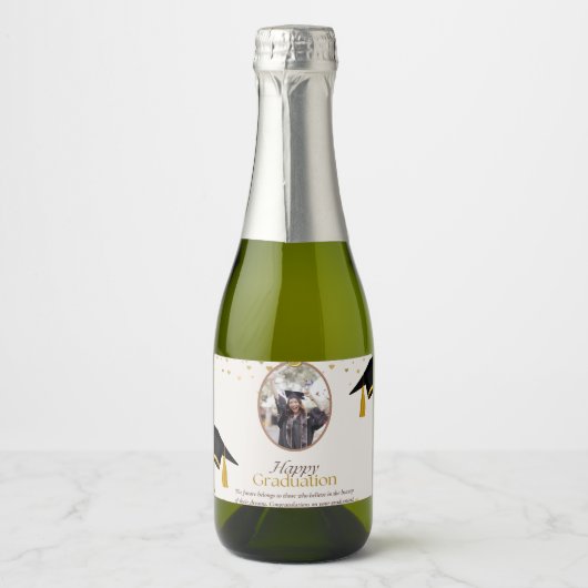 Diploma Flessen Labels | Klas van 2026 Sparkling Wijnetiket (Voorkant)