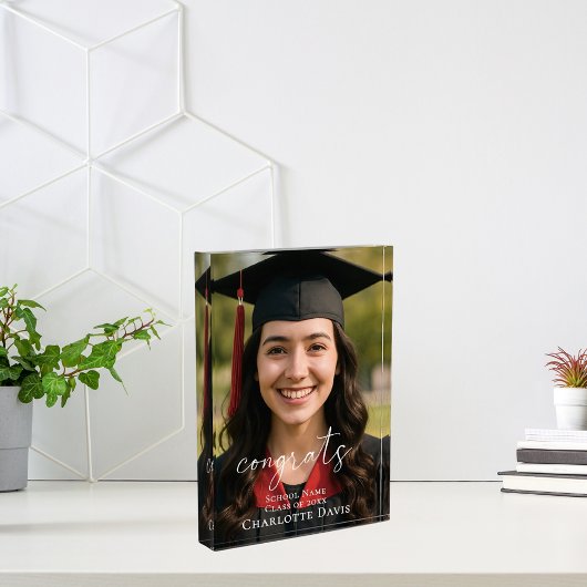 Diploma Foto Bord Gefeliciteerd de Afgestudeerde