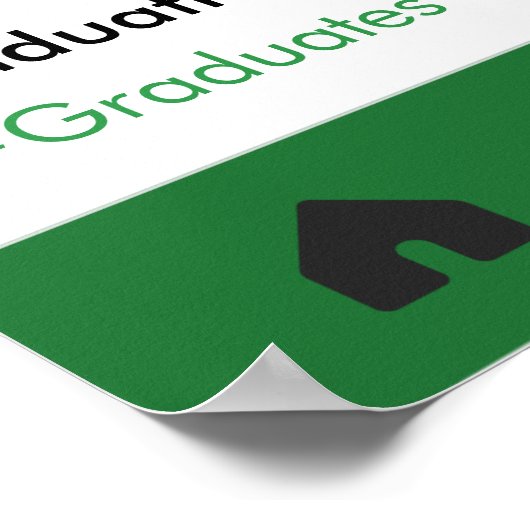 Diploma Frame Feest Prop Foto Booth Poster (Hoek)