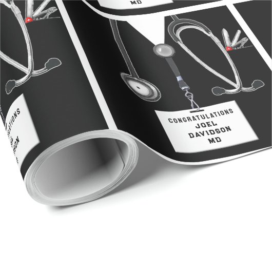 Diploma Geschenk Medische Faculteit Cadeaupapier (Rol Hoek)