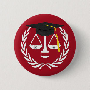 Diploma Geschenk voor afgestudeerden aan een recht Ronde Button 5,7 Cm
