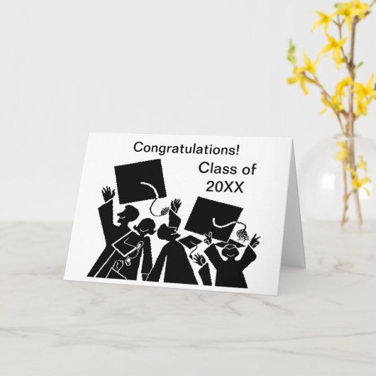 Diploma Geslaagd Groep Klas van 20XX Kaart (Gele Bloem)