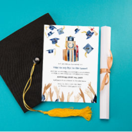 Diploma Hatten | Afstudeerfeest Uitnodiging