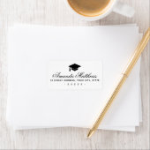 Diploma hoed elegante script retouradres etiket (Insitu)