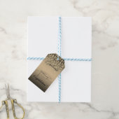 Diploma hoed, Gouden diamanten, Afgestudeerd Cadeaulabel (Met Touw)