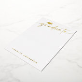Diploma hoed moderne script lege afgestudeerde folie uitnodiging (Gedraaid)