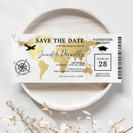 Diploma Instapass Worldkaart Save The Date