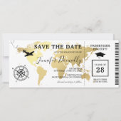 Diploma Instapass Worldkaart Save The Date (Voorkant)
