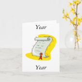 Diploma Kaart (Gele Bloem)