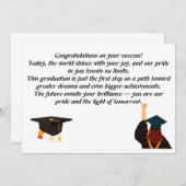 Diploma kaart | Inspirerende quote | Klas van (Voorkant / Achterkant)