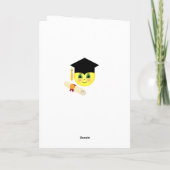 Diploma kaart met vrolijk gezicht (Achterkant)