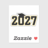 Diploma Klas van 2027 Afstuderen Sticker (Vel)