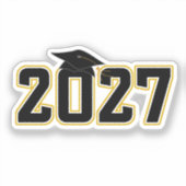 Diploma Klas van 2027 Afstuderen Sticker (Voorkant)