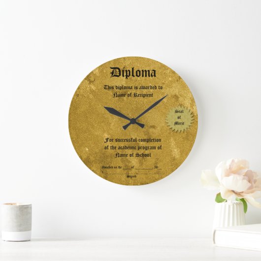 Diploma Large Clock Grote Klok (Huis)