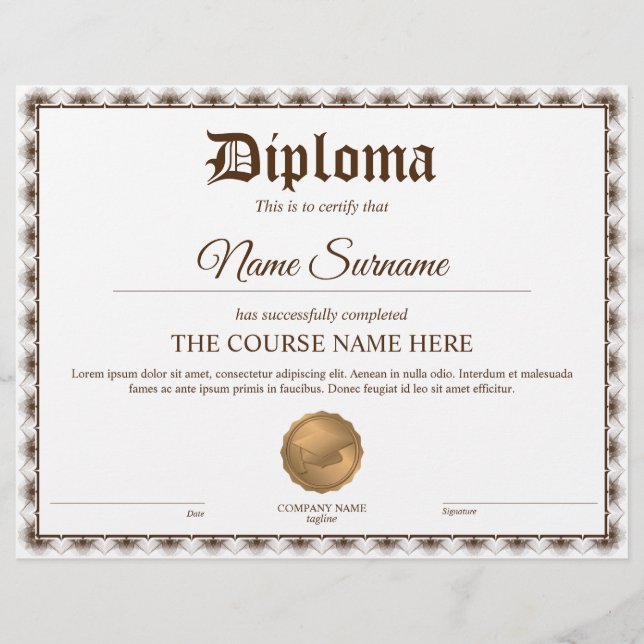Diploma licentiecursus voor deelname