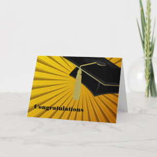 Diploma met Zonneschijn & Baret Afstudeerkaart Kaart