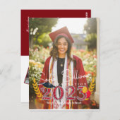 Diploma middelbare school felicatie kaart (Voorkant / Achterkant)