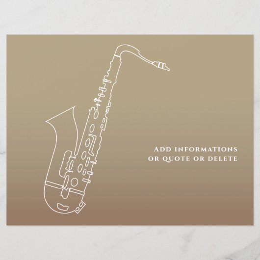 Diploma Moderne Saxofoon Cursus Behaald (Achterkant)