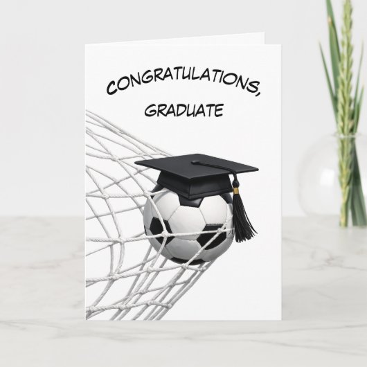 Diploma op een Voetbal Kaart (Voorkant)